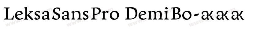 LeksaSansPro DemiBo字体转换